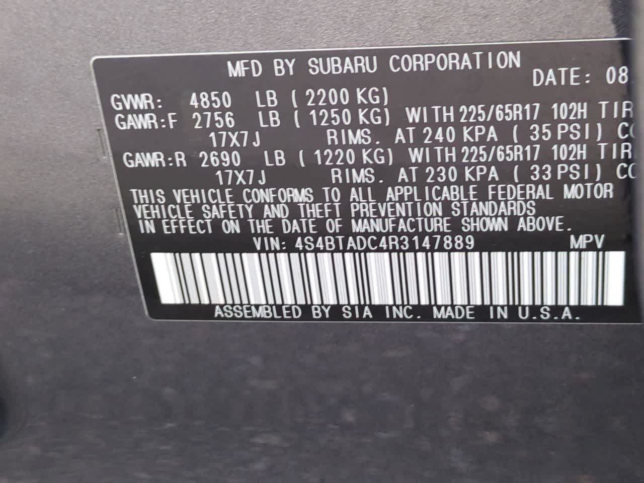 Certified 2024 Subaru Outback Premium AWD/4WD image 33