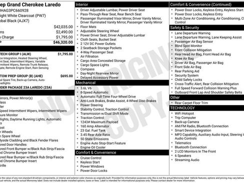 Used 2023 Jeep Grand Cherokee Laredo w/ Luxury Tech Group I AWD/4WD image 32