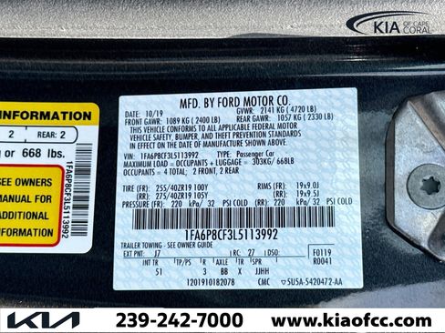 Used 2020 Ford Mustang GT Premium w/ GT Performance Package image 40