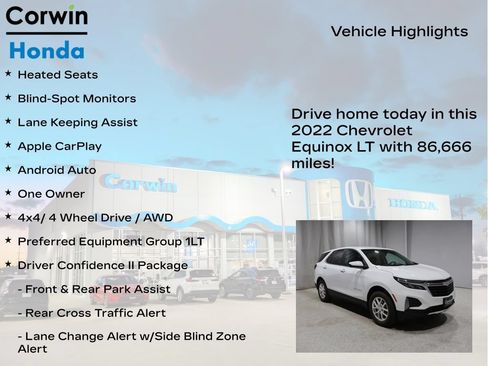 Used 2022 Chevrolet Equinox LT AWD/4WD image 6