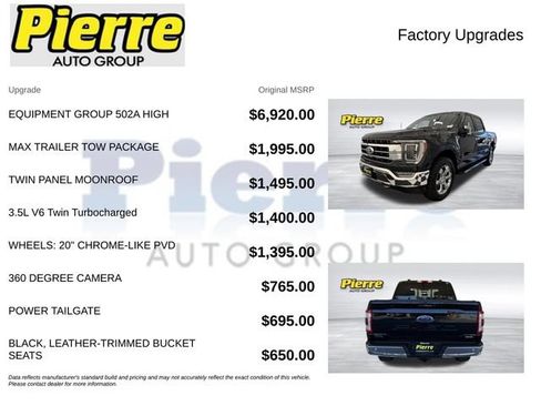 Used 2021 Ford F150 Lariat w/ Equipment Group 502A High AWD/4WD image 13