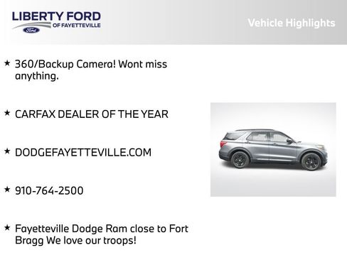 Used 2023 Ford Explorer XLT w/ Equipment Group 202A image 5