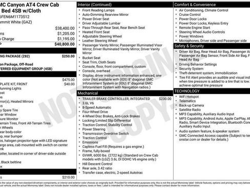 Certified 2021 GMC Canyon AT4 w/ Trailering Package AWD/4WD image 5