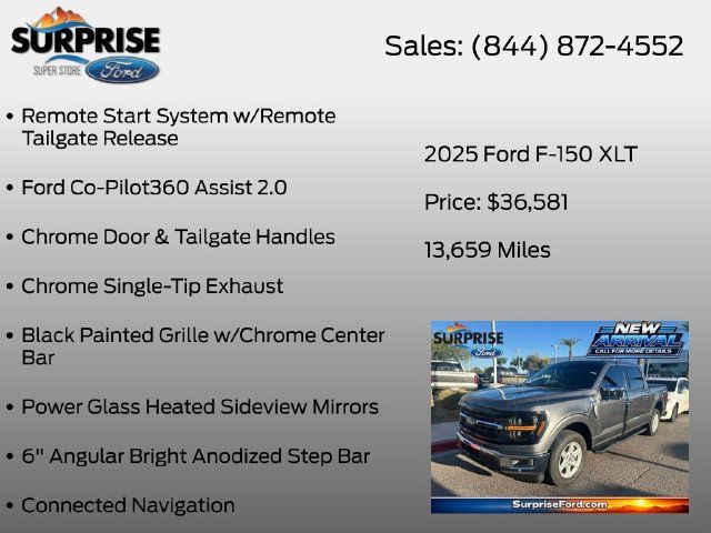 Used 2025 Ford F150 XLT w/ Equipment Group 302A MID RWD image 13