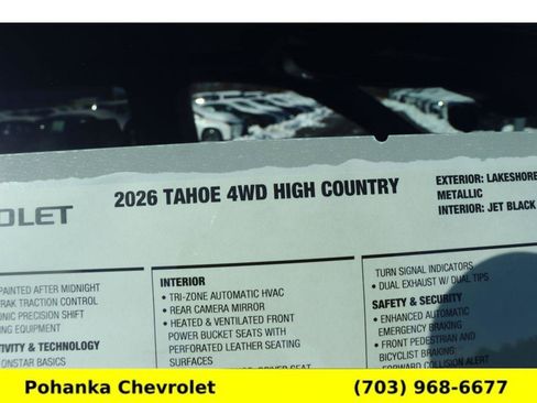 New 2026 Chevrolet Tahoe High Country w/ Sun And Tow Package image 33