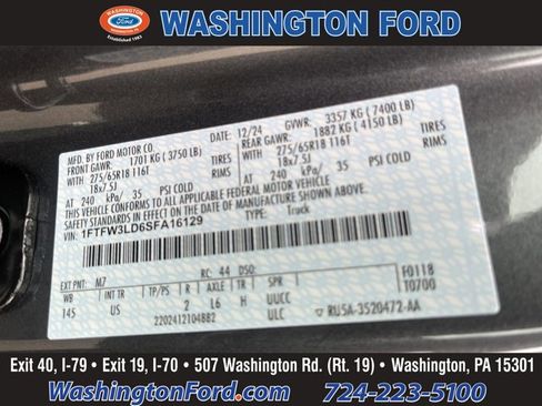 New 2025 Ford F150 XLT w/ Equipment Group 302A MID image 46