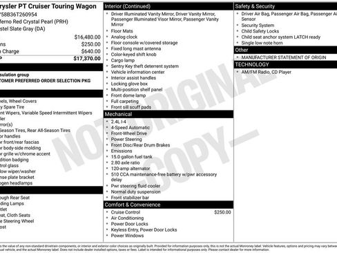 Used 2006 Chrysler PT Cruiser Touring image 10