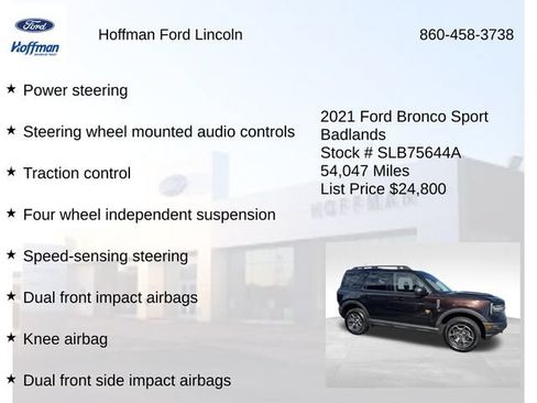 Certified 2021 Ford Bronco Sport Badlands w/ Badlands Package AWD/4WD image 29
