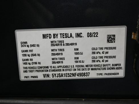 Used 2022 Tesla Model S image 44