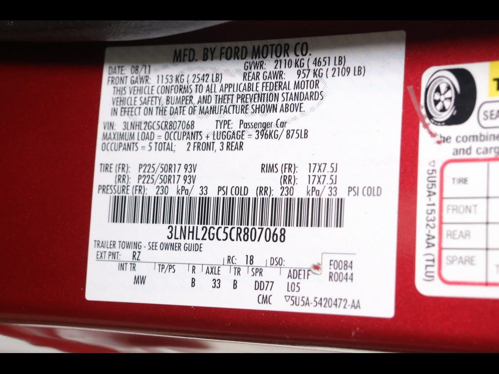 Used 2012 Lincoln MKZ FWD image 24