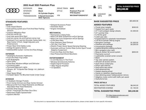 Used 2022 Audi SQ5 Premium Plus AWD/4WD image 4
