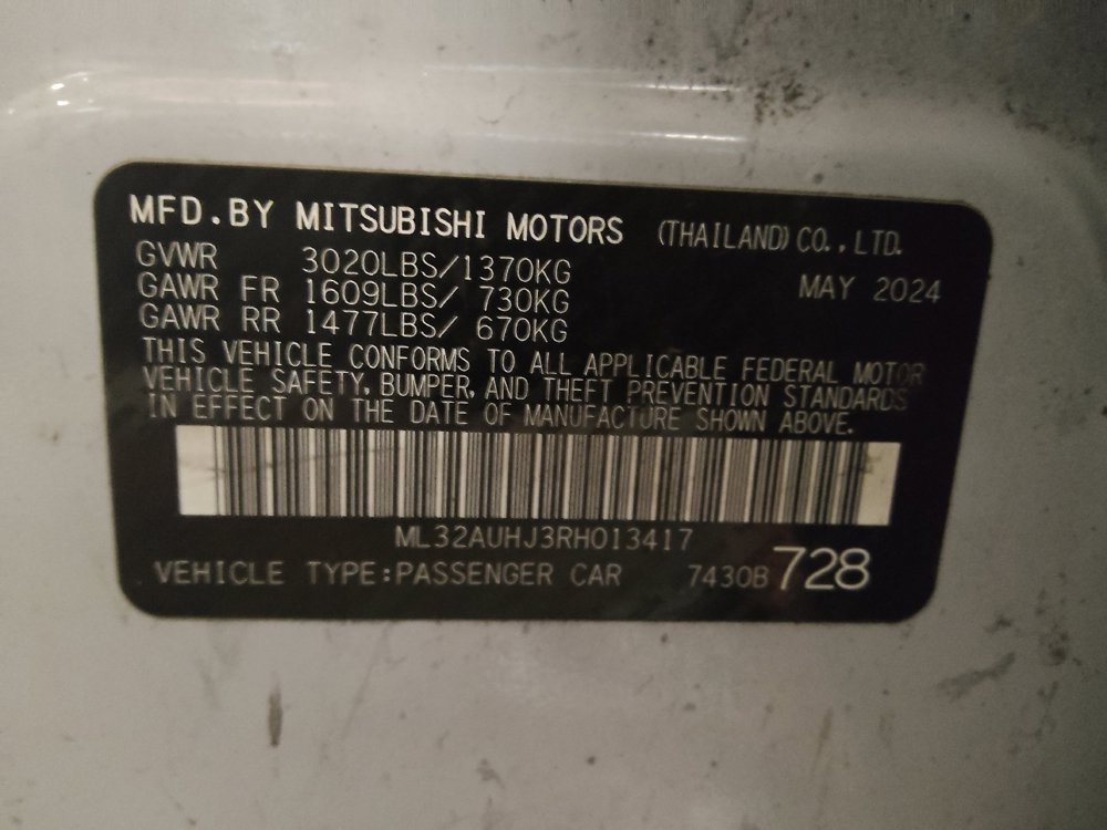 Used 2024 Mitsubishi Mirage LE FWD image 33