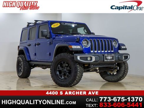 Used 2020 Jeep Wrangler Unlimited Sahara w/ Uconnect 4C Nav & Sound Group AWD/4WD image 1