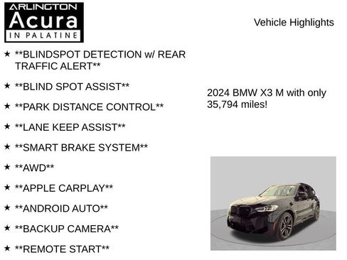 Used 2024 BMW X3 M w/ Executive Package AWD/4WD image 8