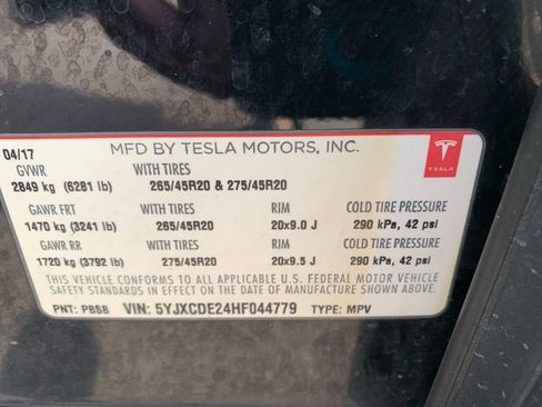 Used 2017 Tesla Model X 75D AWD/4WD image 31