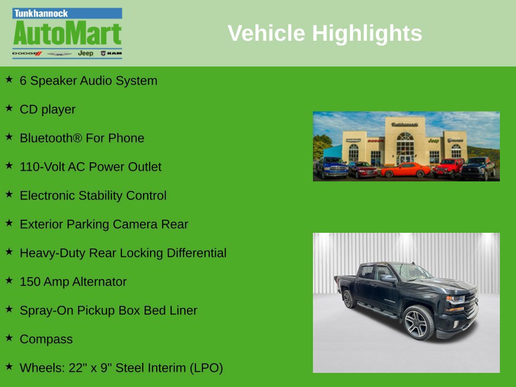 Used 2018 Chevrolet Silverado 1500 LT w/ LPO, Black Pack AWD/4WD image 6