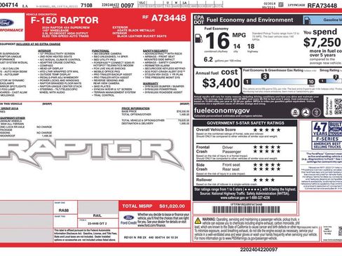 Used 2024 Ford F150 Raptor AWD/4WD image 11
