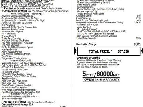 Used 2024 RAM 3500 Tradesman w/ Safety Group image 2