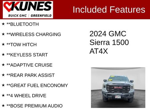 Used 2024 GMC Sierra 1500 AT4X AWD/4WD image 3