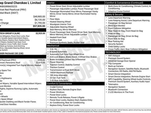 Used 2024 Jeep Grand Cherokee L Limited w/ Luxury Tech Group II AWD/4WD image 2