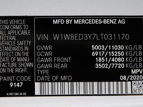 Used 2020 Mercedes-Benz Sprinter 3500 w/ Driver Convenience Package image 45