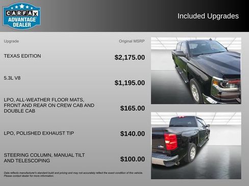 Used 2018 Chevrolet Silverado 1500 LT w/ Texas Edition RWD image 3