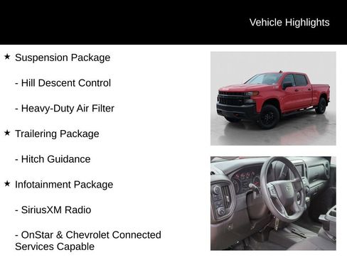 Used 2021 Chevrolet Silverado 1500 Custom Trail Boss AWD/4WD image 26