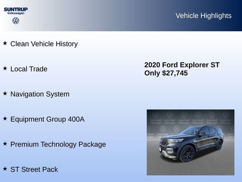 Used 2020 Ford Explorer ST w/ ST Street Pack image 8