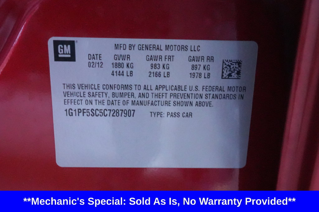 Used 2012 Chevrolet Cruze LT w/ All-Star Edition FWD image 35
