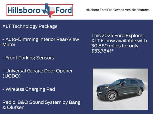 Used 2024 Ford Explorer XLT w/ Equipment Group 202A AWD/4WD image 13