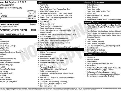 Used 2022 Chevrolet Equinox LS w/ LS Convenience Package AWD/4WD image 6