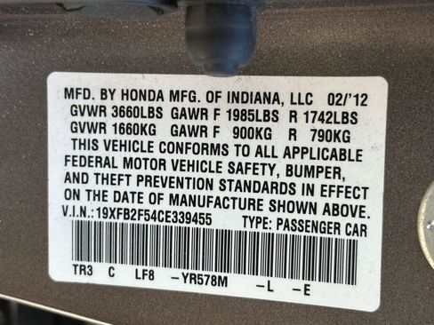 Used 2012 Honda Civic LX image 15