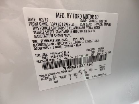 Used 2019 Ford Flex SEL w/ Equipment Group 202A AWD/4WD image 30