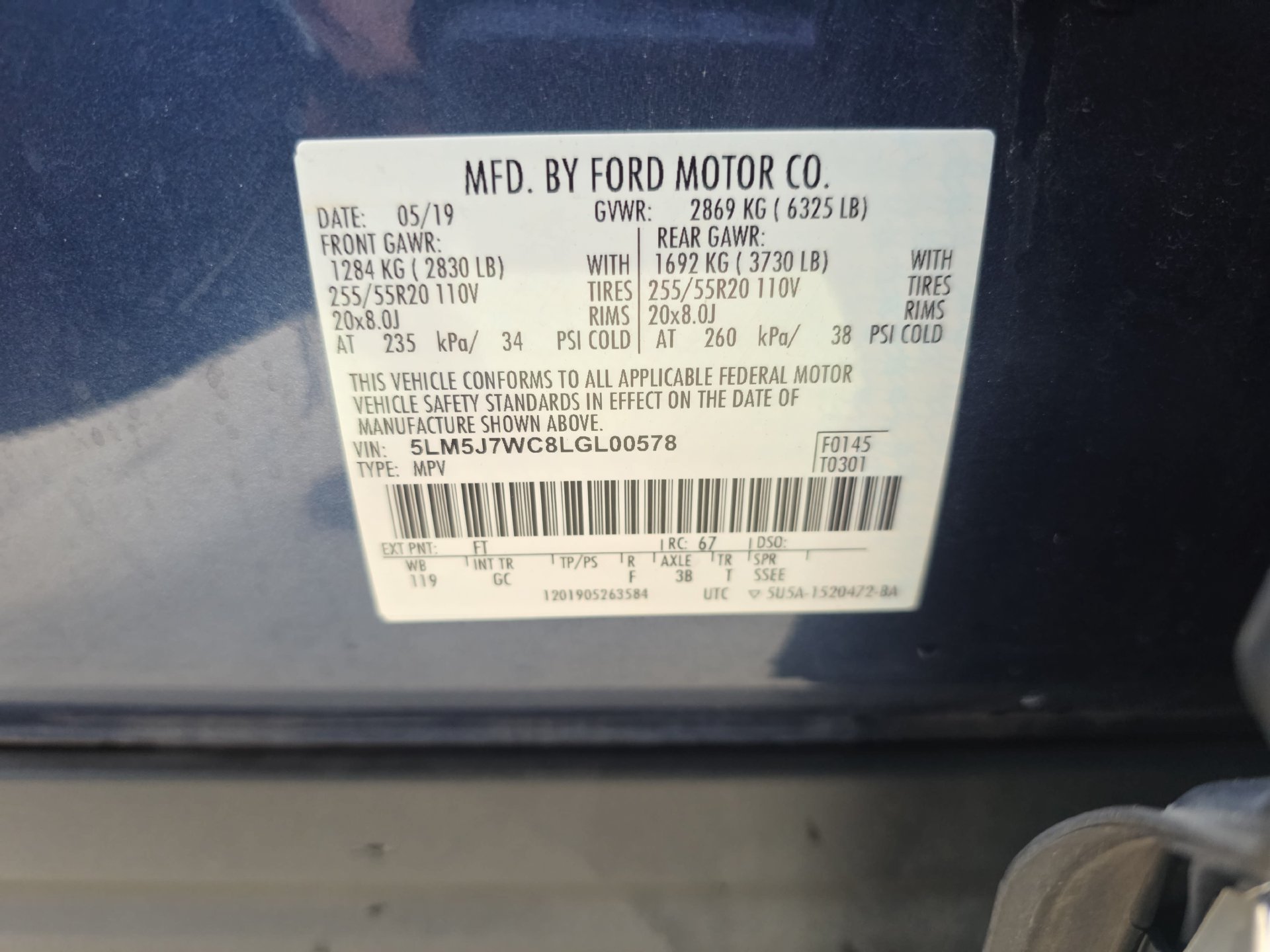 Used 2020 Lincoln Aviator Reserve w/ Equipment Group 201A RWD image 34