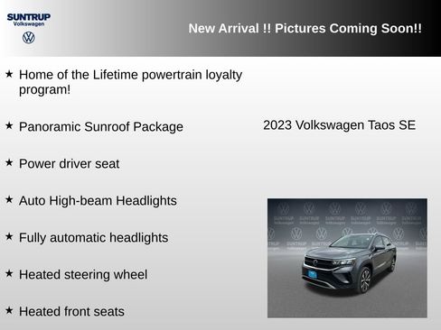Used 2023 Volkswagen Taos SE w/ Panoramic Sunroof Package FWD image 6