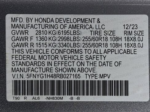 Certified 2024 Honda Pilot EX-L image 31