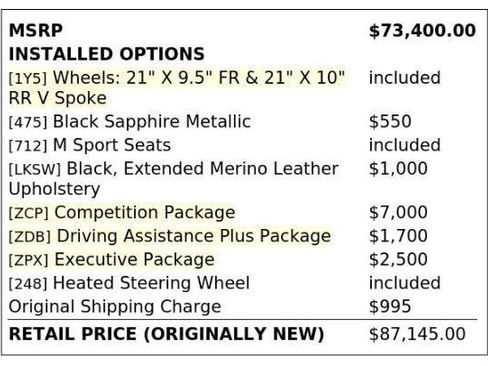 Used 2021 BMW X4 M w/ Competition Package AWD/4WD image 4