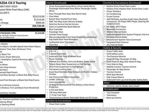 Used 2016 MAZDA CX-3 Touring w/ Premium Package image 76