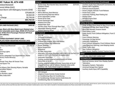 New 2026 GMC Yukon XL AT4 w/ LPO, Floor Liner Package AWD/4WD image 33