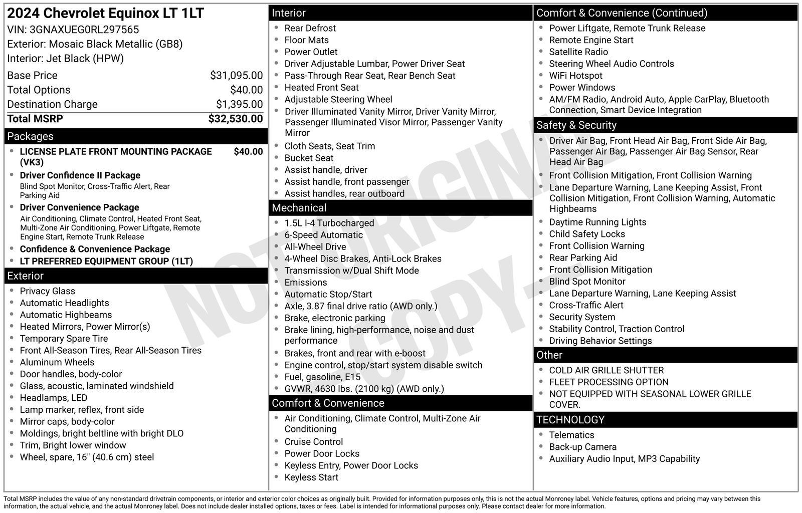 Used 2024 Chevrolet Equinox LT AWD/4WD image 7