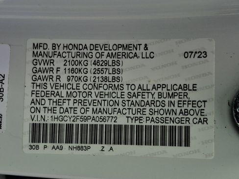 Certified 2023 Honda Accord Sport image 28