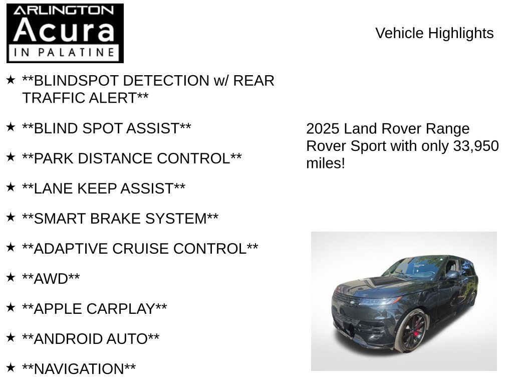 Used 2025 Land Rover Range Rover Sport Autobiography AWD/4WD image 7