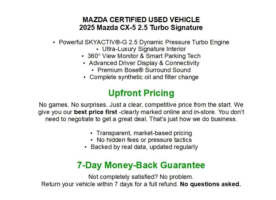 Used 2025 MAZDA CX-5 Signature AWD/4WD image 2