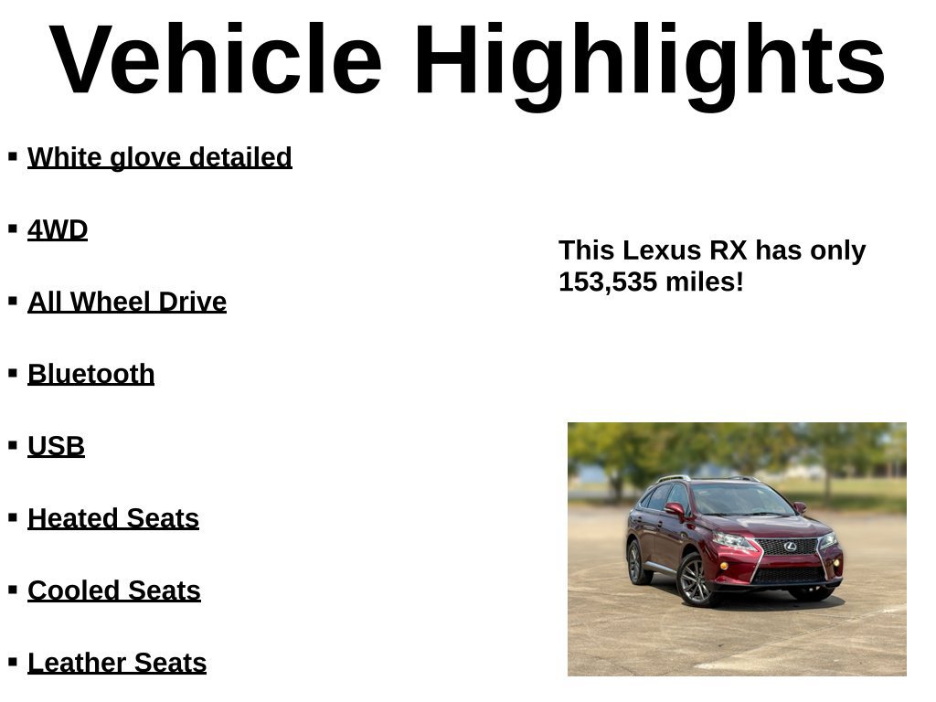 Used 2013 Lexus RX 350 F Sport w/ Navigation Pkg AWD/4WD image 37