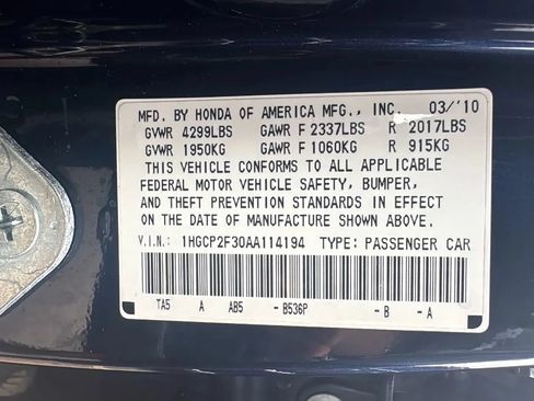 Used 2010 Honda Accord LX image 29