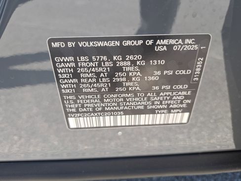 New 2026 Volkswagen Atlas Cross Sport SEL Premium R-Line AWD/4WD image 35
