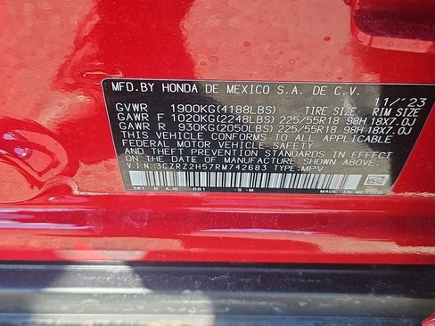 Certified 2024 Honda HR-V Sport image 14