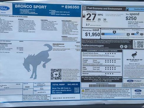 New 2025 Ford Bronco Sport Outer Banks w/ Outer Banks Tech Package+ image 21