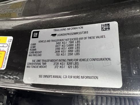 Used 2021 Chevrolet Tahoe Z71 w/ Z71 Signature Package image 32