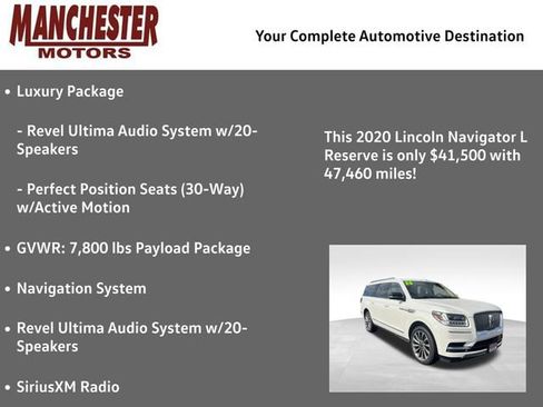 Used 2020 Lincoln Navigator L Reserve w/ Luxury Package image 2